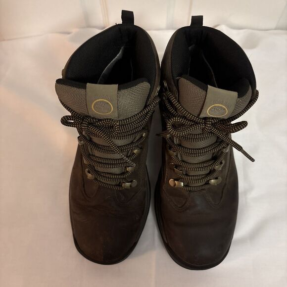 Timberland GORE-TEX Boots Women’s Brown Leather Outdoor Hiking Performance, sz 9 - Picture 2 of 16